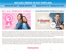 Tablet Screenshot of kocaeliyurtlari.com